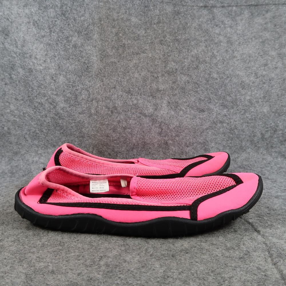 Athletic Works Water Shoes Womens 7 8 Slip On Outdoor Active Pink Beach Swim